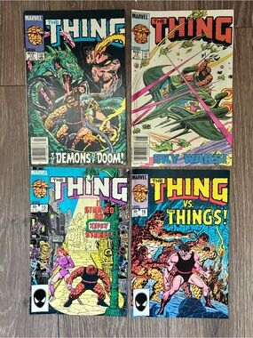 Marvel Comics The Thing Comic Book Lot Ben Grimm Bronze Age Fantastic Four